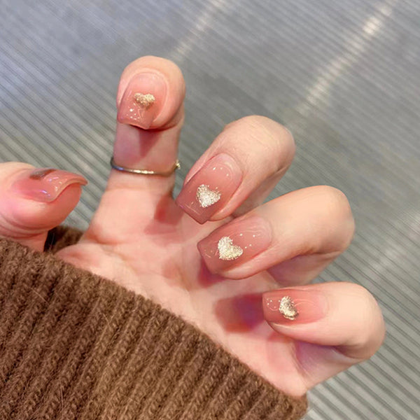 12 Sizes-24 Pcs Press On Nails R744