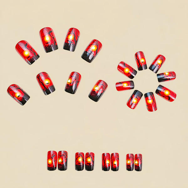 12 Sizes-24 Pcs Press On Nails Y838