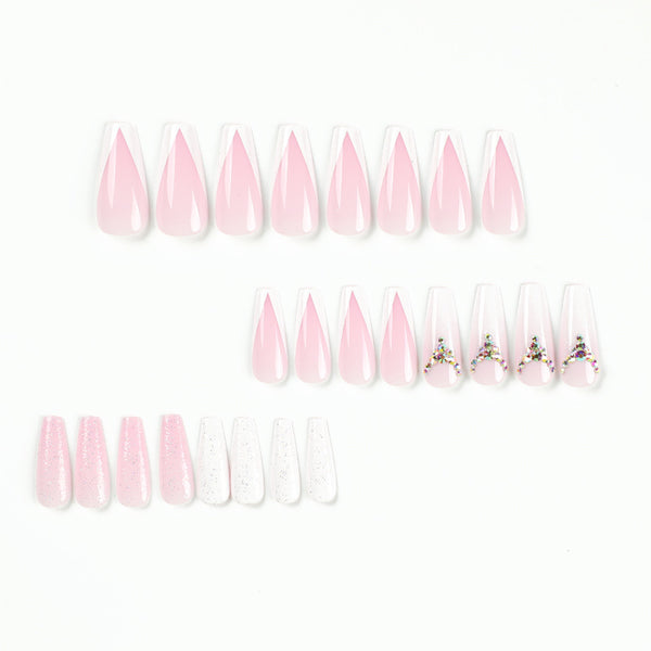12 Sizes-24 Pcs Press On Nails JP2270