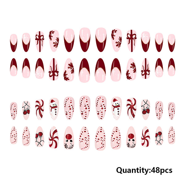 Christmas Press On Nails-2 Sets Mixed Pack (48PCS Total) xmas-4