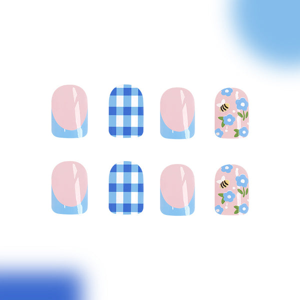 12 Sizes-24 Pcs Press On Nails C481