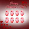 12 Sizes-24 Pcs Press On Nails C1496