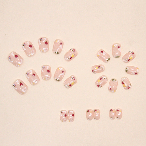 Matte Pink Short Press on Nails