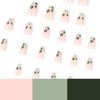 12 Sizes-24 Pcs Press On Nails JP2019