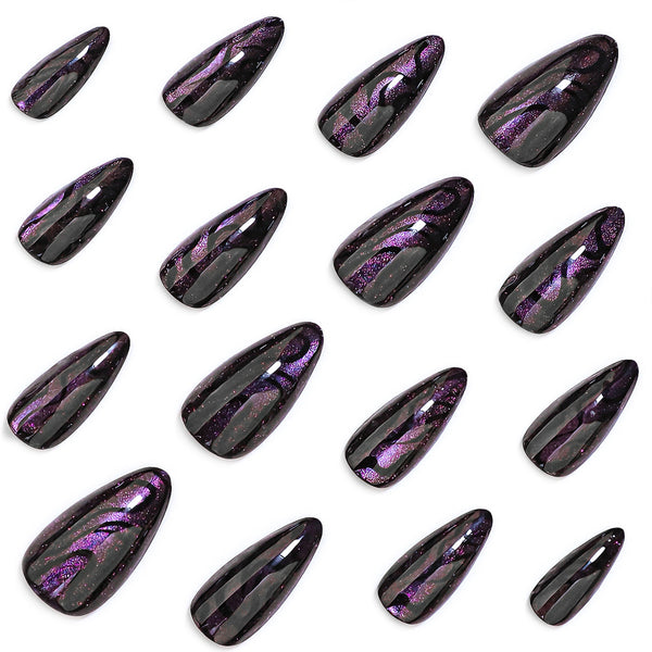 12 Sizes-24 Pcs Press On Nails JP4146