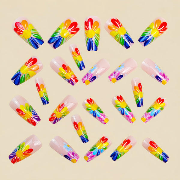 12 Sizes-24 Pcs Press On Nails Y1894