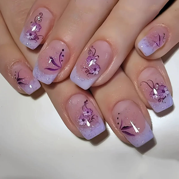 12 Sizes-24 PcsPress On Nails SW001