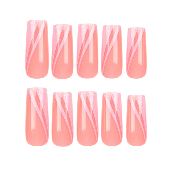 12 Sizes-24 Pcs Press On Nails JP2918