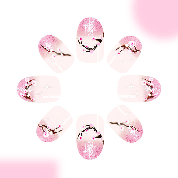 12 Sizes-24 Pcs Press On Nails C967