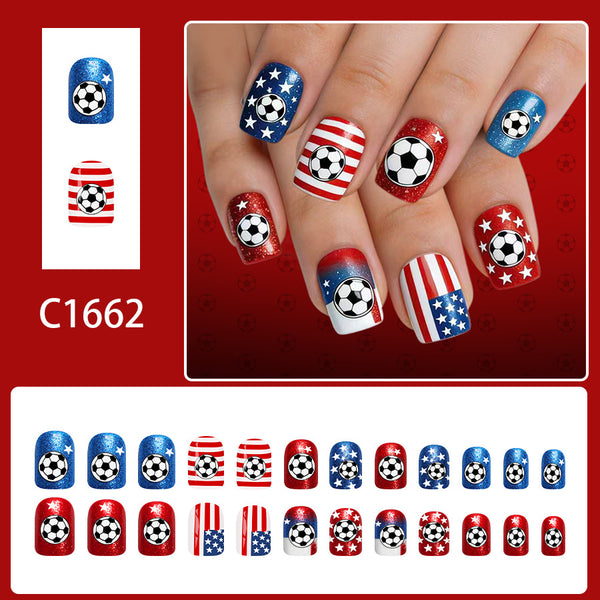 12 Sizes-24 Pcs Press On Nails C1662
