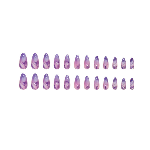 12 Sizes-24 Pcs Press On Nails W1536