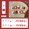 12 Sizes-24 Pcs Press On Nails K019