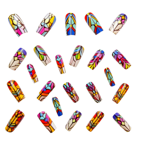 12 Sizes-24 Pcs Press On Nails Y559