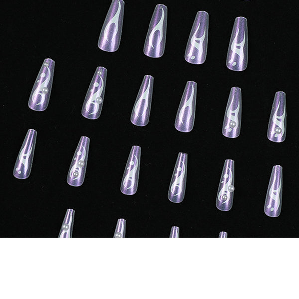 12 Sizes-24 Pcs Press On Nails JP1613