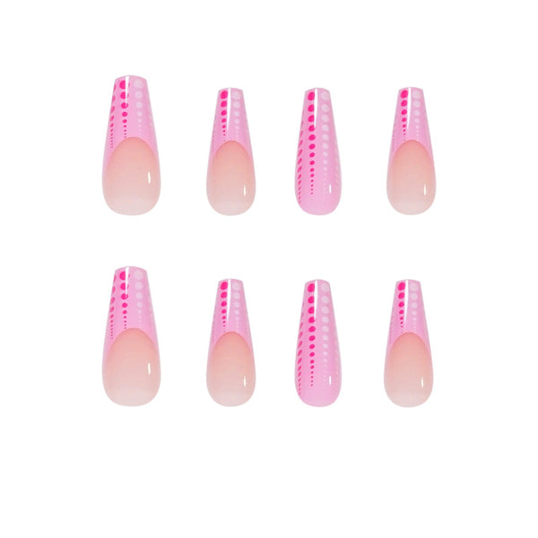 12 Sizes-24 Pcs Press On Nails JP1444