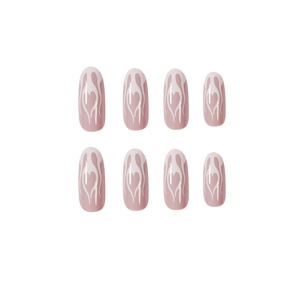 Almond Matte Medium Oval Press on Nails