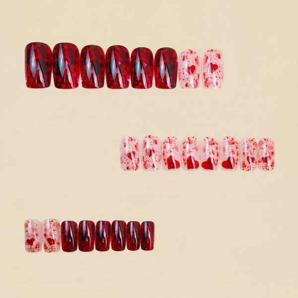 12 Sizes-24 Pcs Press On Nails Y1669