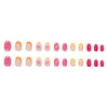 12 Sizes-24 Pcs Press On Nails Z1074