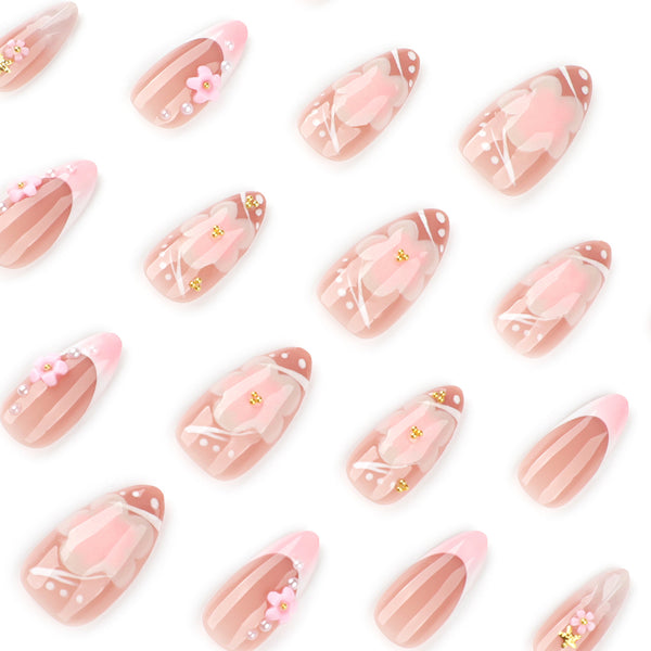 12 Sizes-24 Pcs Press On Nails JP3860