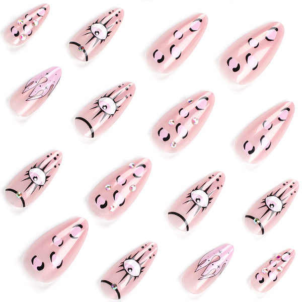 12 Sizes-24 Pcs Press On Nails JP2970