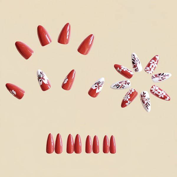 12 Sizes-24 Pcs Press On Nails Y1168