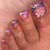 12 Sizes-24 Pcs Press On Nails C1851