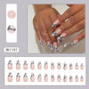 12 Sizes-24 Pcs Press On Nails W1187