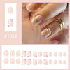 12 Sizes-24 Pcs Press On Nails C1032