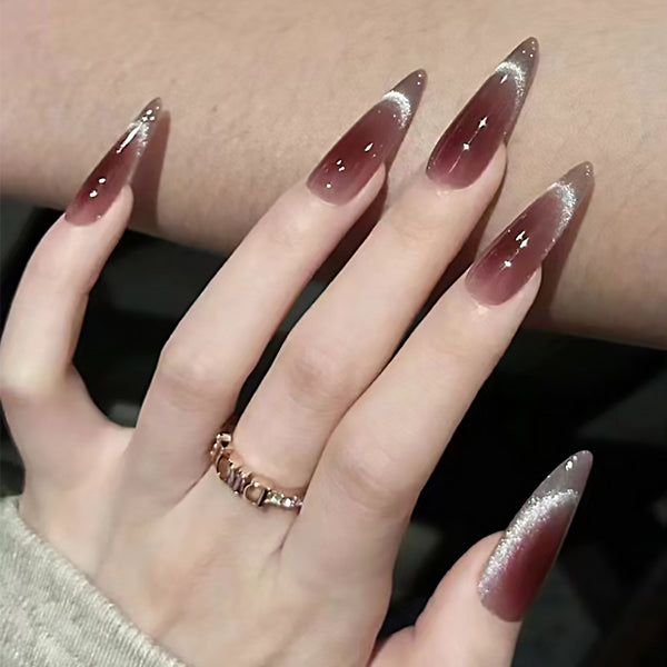 12 Sizes-24 Pcs Press On Nails MY074
