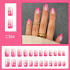 12 Sizes-24 Pcs Press On Nails C384