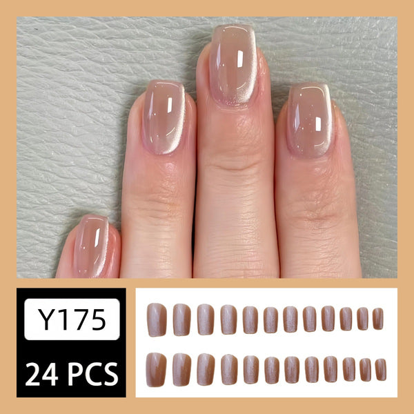 12 Sizes-24 Pcs Press On Nails Y175