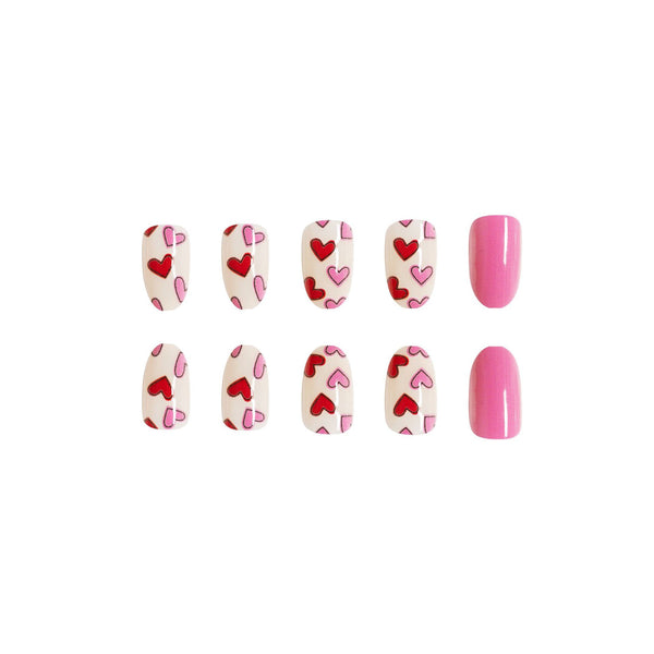 12 Sizes-24 Pcs Press On Nails C220