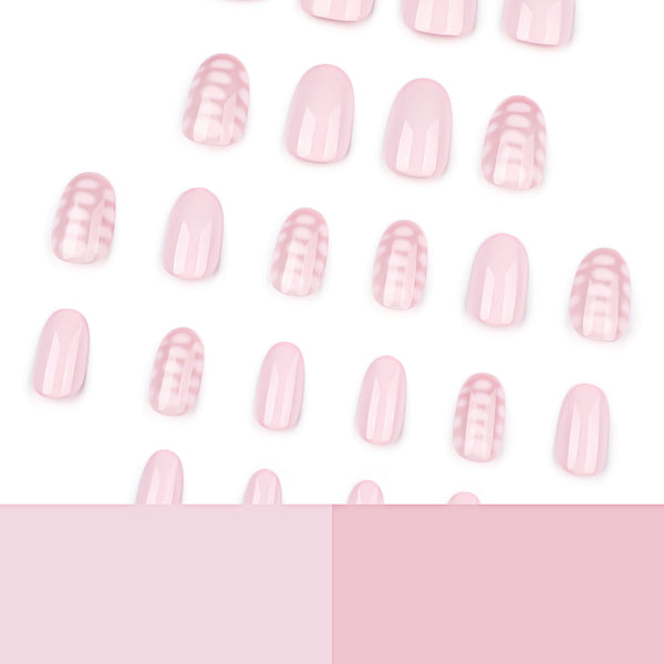 12 Sizes-24 Pcs Press On Nails JP3959