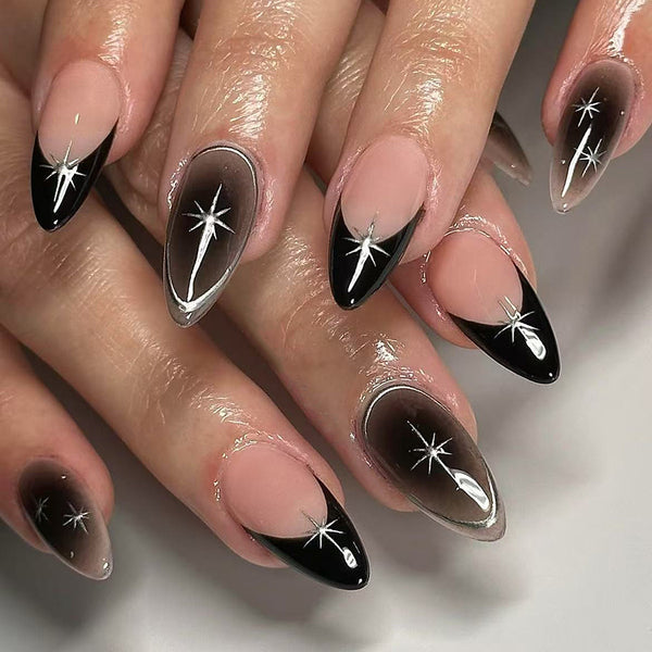 12 Sizes-24 Pcs Press On Nails C1085