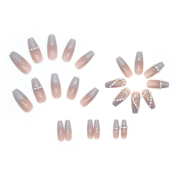 12 Sizes-24 Pcs Press On Nails Z425