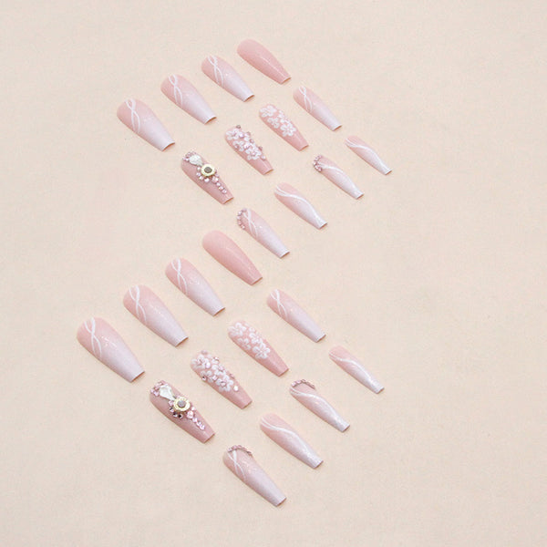 12 Sizes-24 Pcs Press On Nails Z704