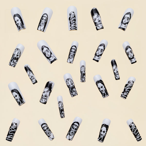 12 Sizes-24 Pcs Press On Nails Y189