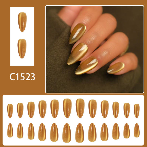 12 Sizes-24 Pcs Press On Nails C1523