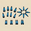 12 Sizes-24 Pcs Press On Nails Y1525