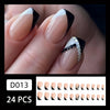 12 Sizes-24 PcsPress On Nails D013