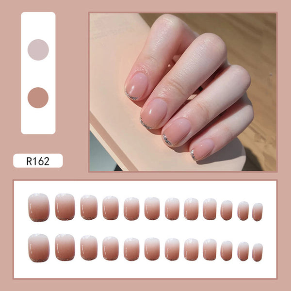 12 Sizes-24 Pcs Press On Nails R162
