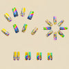 12 Sizes-24 Pcs Press On Nails Y515
