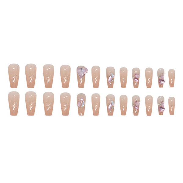 12 Sizes-24 Pcs Press On Nails Z813