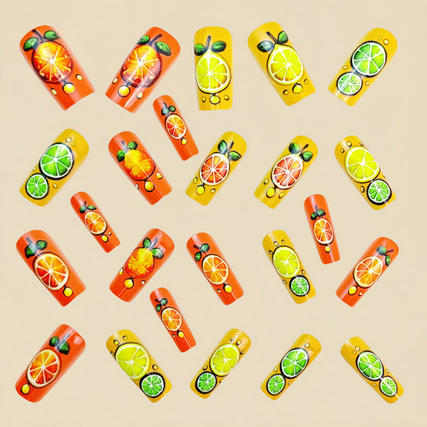 12 Sizes-24 Pcs Press On Nails Y918