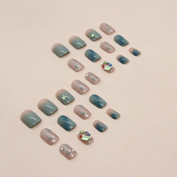 12 Sizes-24 Pcs Press On Nails Z730