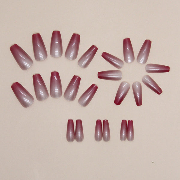 12 Sizes-24 Pcs Press On Nails W1332