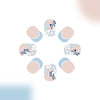 12 Sizes-24 Pcs Press On Nails C908