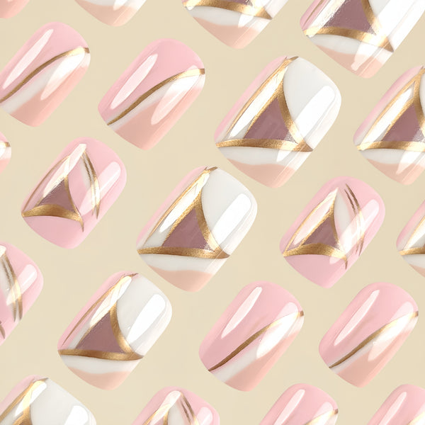 12 Sizes-24 Pcs Press On Nails Y098