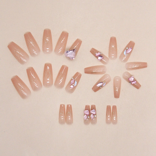 12 Sizes-24 Pcs Press On Nails Z813