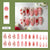 12 Sizes-24 Pcs Press On Nails Z1105